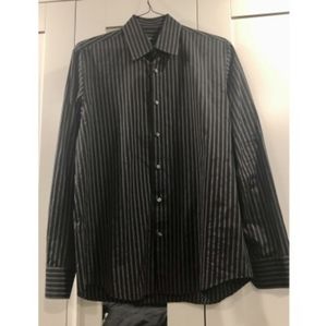 NEW Hugo Boss Pinstripe Collared Button Down Shirt